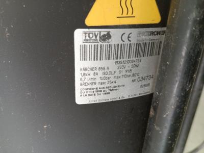 Kärcher 855H Heißdampfer Diesel Hochdruckreiniger 855 H