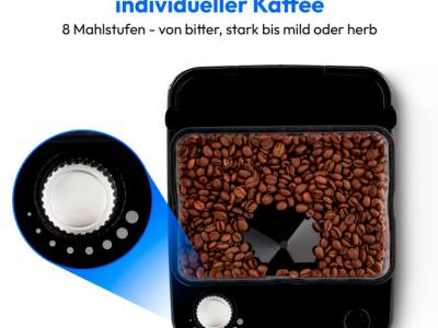 Cafetera con molinillo / MEDION MD 19911 negra