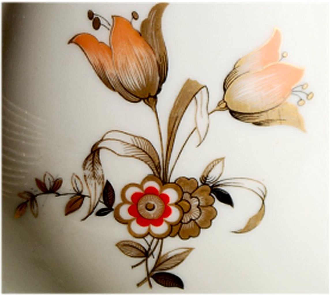 Servicio de Café, Juego de Té, Porcelana, Royal Privileged Porcelain Factory Tettau, 40 piezas