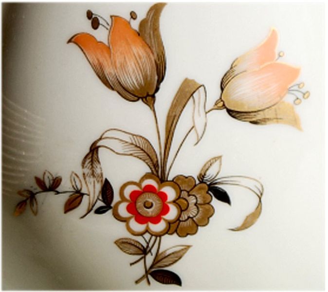 Servicio de Café, Juego de Té, Porcelana, Royal Privileged Porcelain Factory Tettau, 40 piezas