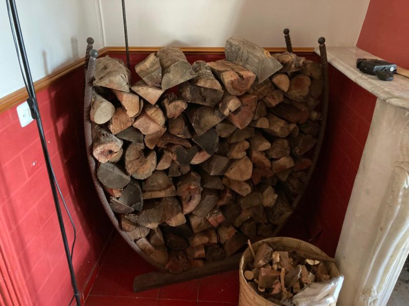 Soporte para chimenea de acero