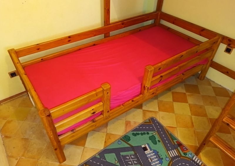 Kinderbett Stockbett Kombination m. Rutsche & Leitern Kinderzimmer