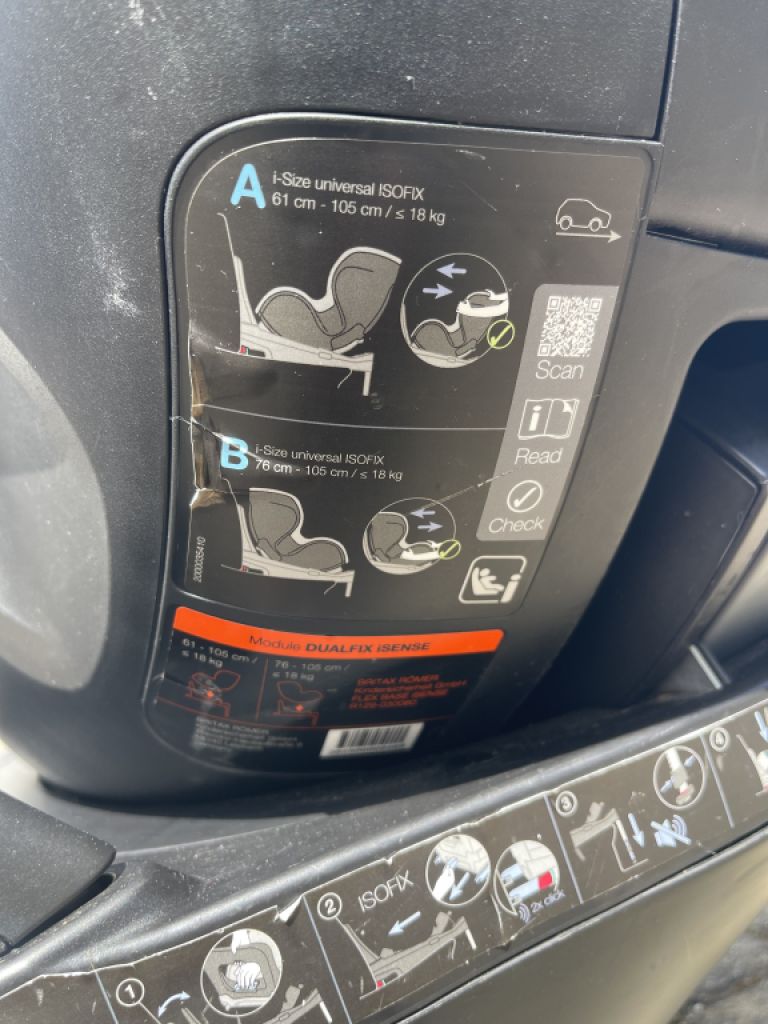 Child seat Britax Römer DUALFIX i‑Size + Modular iSense Base – Premium complete set