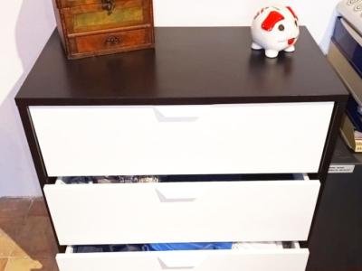 Wardrobe, chest of drawers & desk for children's room