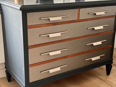 Cajonera - Cajonera reformada - Tapa de cristal