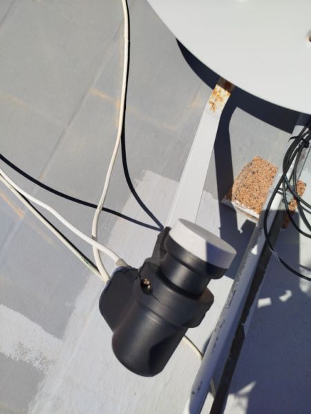 Sistema satélite completo - antena + LNB + receptor