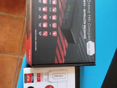 Sistema satélite completo - antena + LNB + receptor