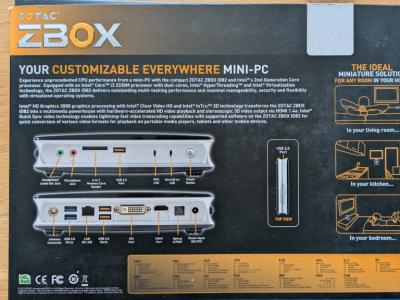Complete set ZOTAC ZBOX ID82 + LG monitor + keyboard and mouse