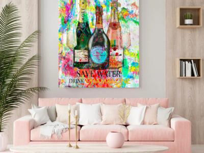 Kunstwerk mit Neonschrift und Ihrem Wunschnamen