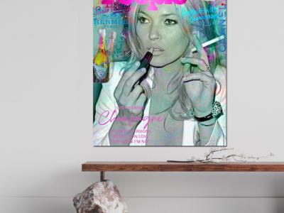 Kunstwerk mit Neonschrift und Ihrem Wunschnamen