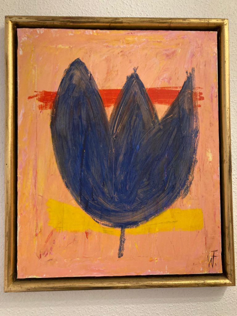Obra de arte de Winfried Flach - "Tulipan azúl"