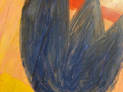 Obra de arte de Winfried Flach - "Tulipan azúl"