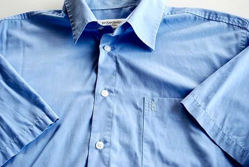 Kurzarmhemd - Luxushemd - Yves Saint Laurent - YSL Größe L