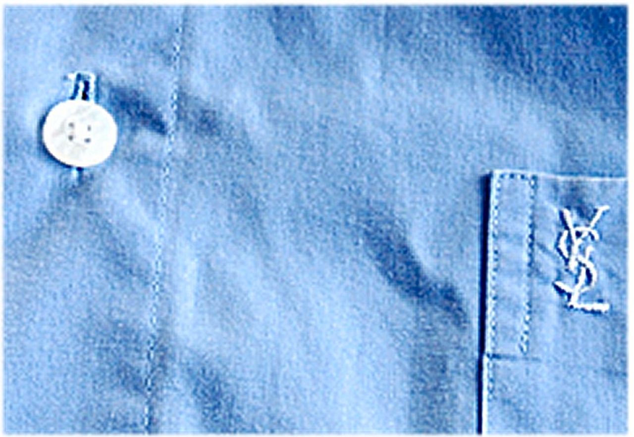 Kurzarmhemd - Luxushemd - Yves Saint Laurent - YSL Größe L