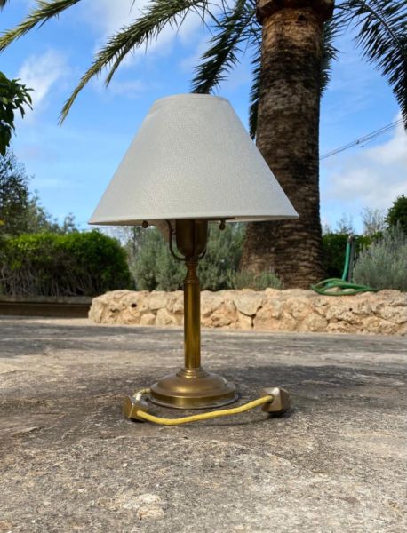 Antique brass lamp