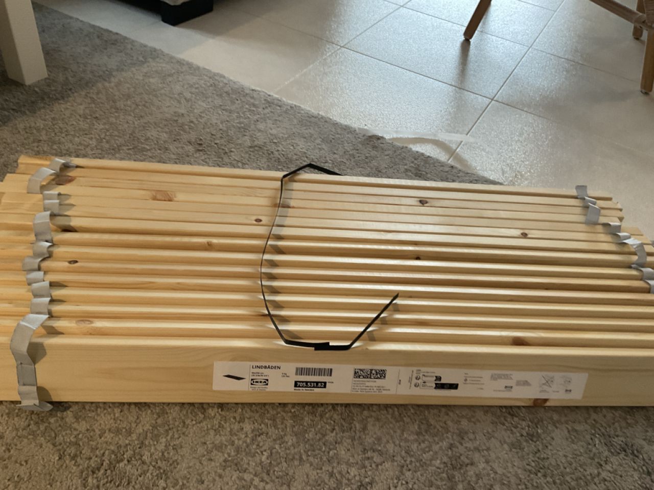 Slatted bed base 90 x 200 cm 2 roll-up slatted frames NEW IKEA 2 slatted frames