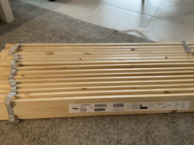 Slatted bed base 90 x 200 cm 2 roll-up slatted frames NEW IKEA 2 slatted frames