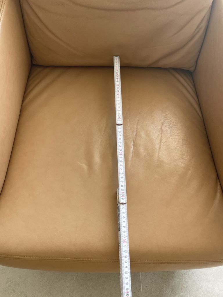 Sillón de cuero W. Schillig