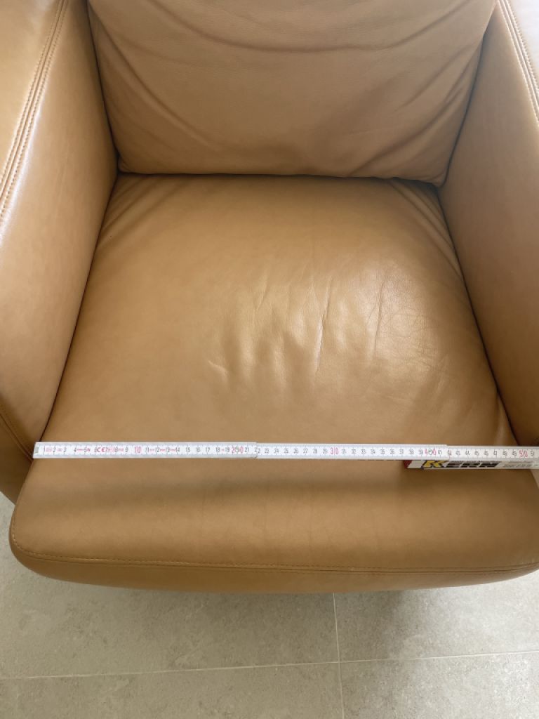 Sillón de cuero W. Schillig