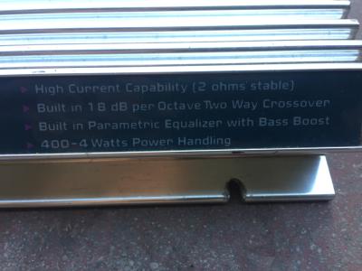 Etapa de potencia ecualizador JBC 400-4 Watt