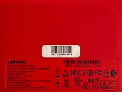 Estación de acoplamiento Lenovo Thunderbolt 3
