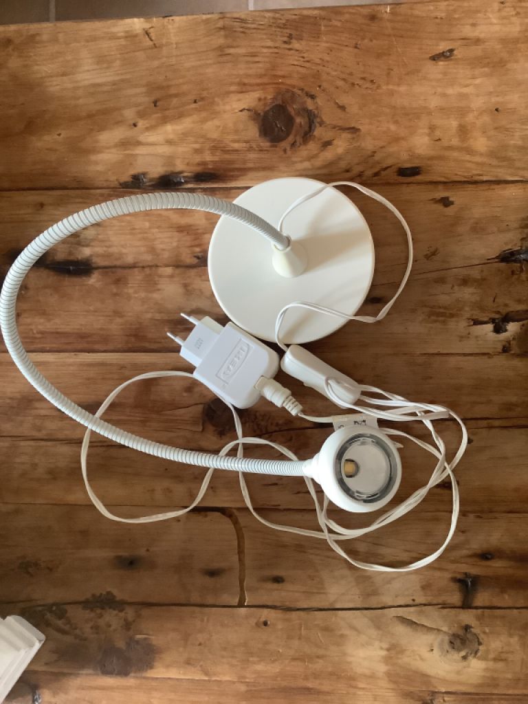 Lámpara de lectura lámparas de escritorio en crema blanco