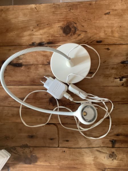 Lámpara de lectura lámparas de escritorio en crema blanco