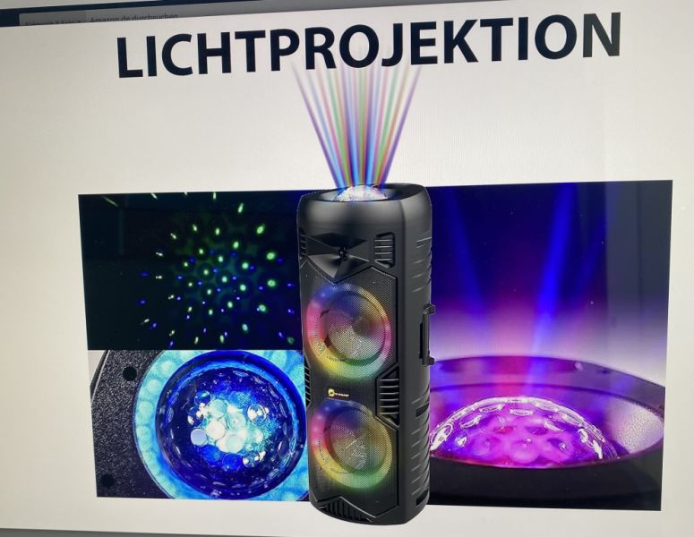 Vamos de fiesta ... Caja de música Bluetooth, Karaoke