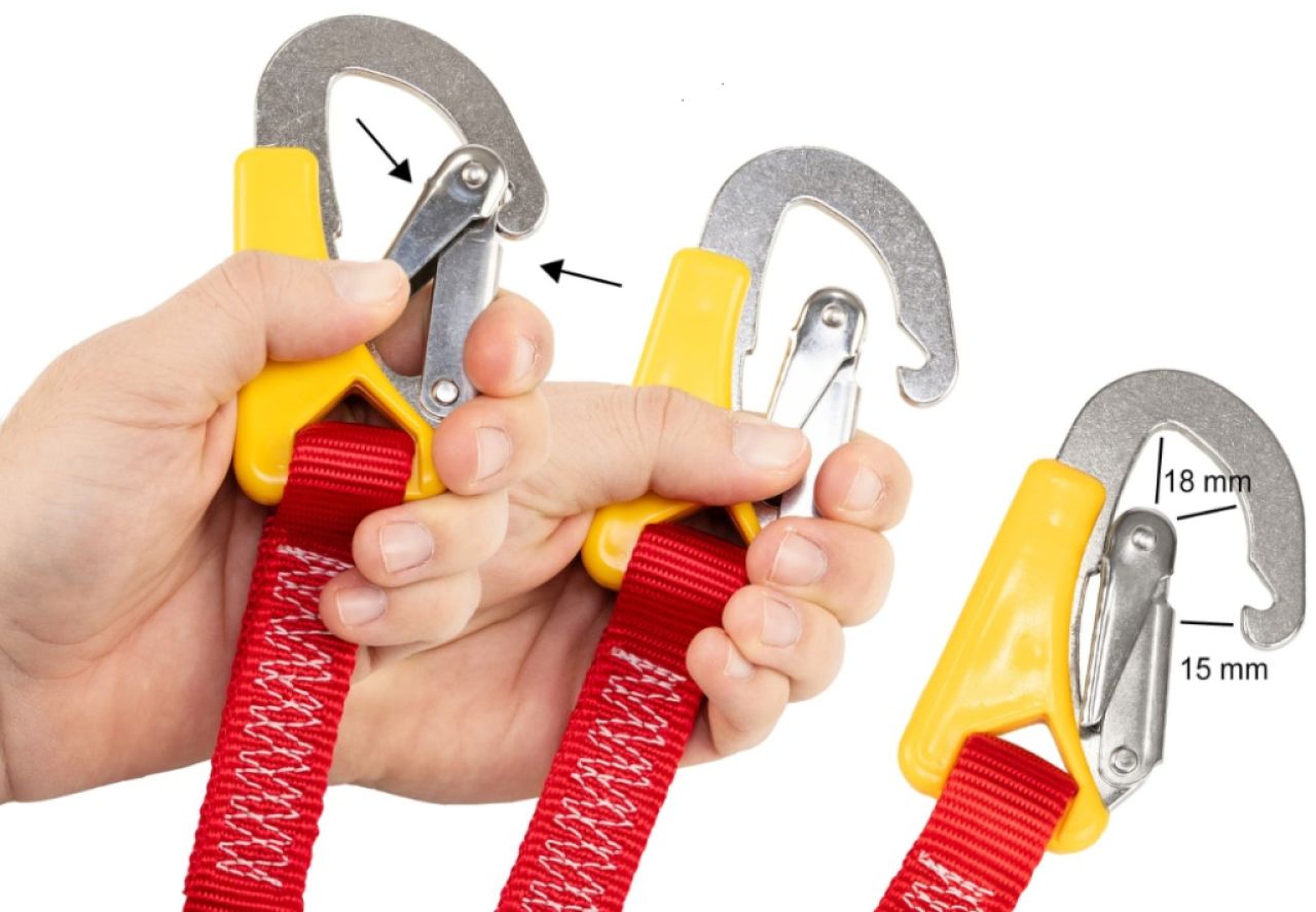 Lifeline / 3 Karabinern Neu