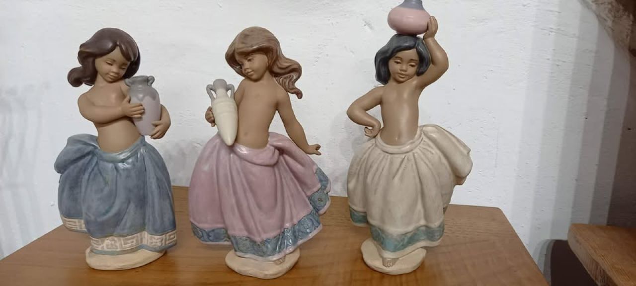 Lladro, Bauernmädchen, SET aus 3