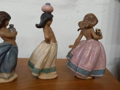 Lladro, campesinas, SET de 3