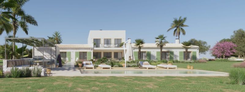 Luxus-Finca-Projekt zum Verkauf zwischen Porto Cristo und Porto Colom