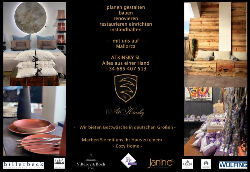 Make your house a cozy home - together with AtKinsky Art&Living in Mallorca