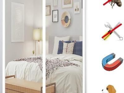 Magnet Fliegengitter Tür, Insektenschutz Balkontür Fliegenvorhang Moskitonetz 205x205cm