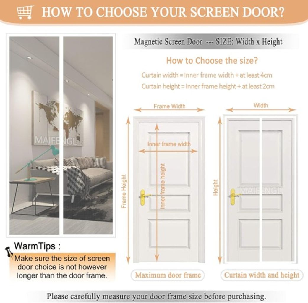 Magnet Fliegengitter Tür, Insektenschutz Balkontür Fliegenvorhang Moskitonetz 205x205cm