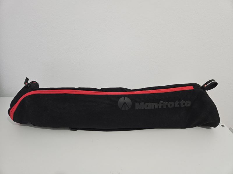MANFROTTO 290 trípode de aluminio, de tres patas con funda para trípode