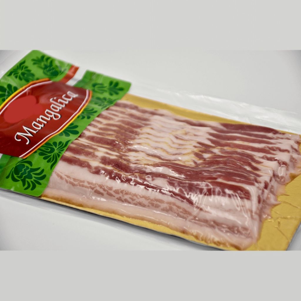 Láminas de bacon Mangalica envasadas al vacío 10 x 100g