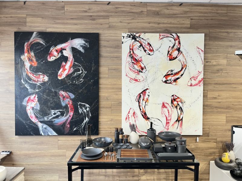 Margo Murashkos Bilder in Öl auf Leinwand