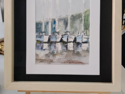 Marina mit Segelbooten