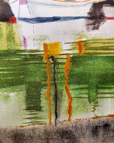 Acuarela marina de portocolom,nuevo