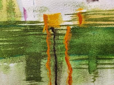 Acuarela marina de portocolom,nuevo