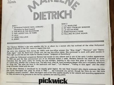 Récord de Marlene Dietrich