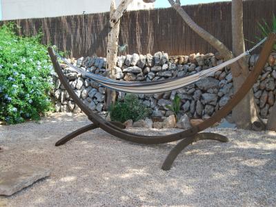 Estructura de hamaca sólida para jardín