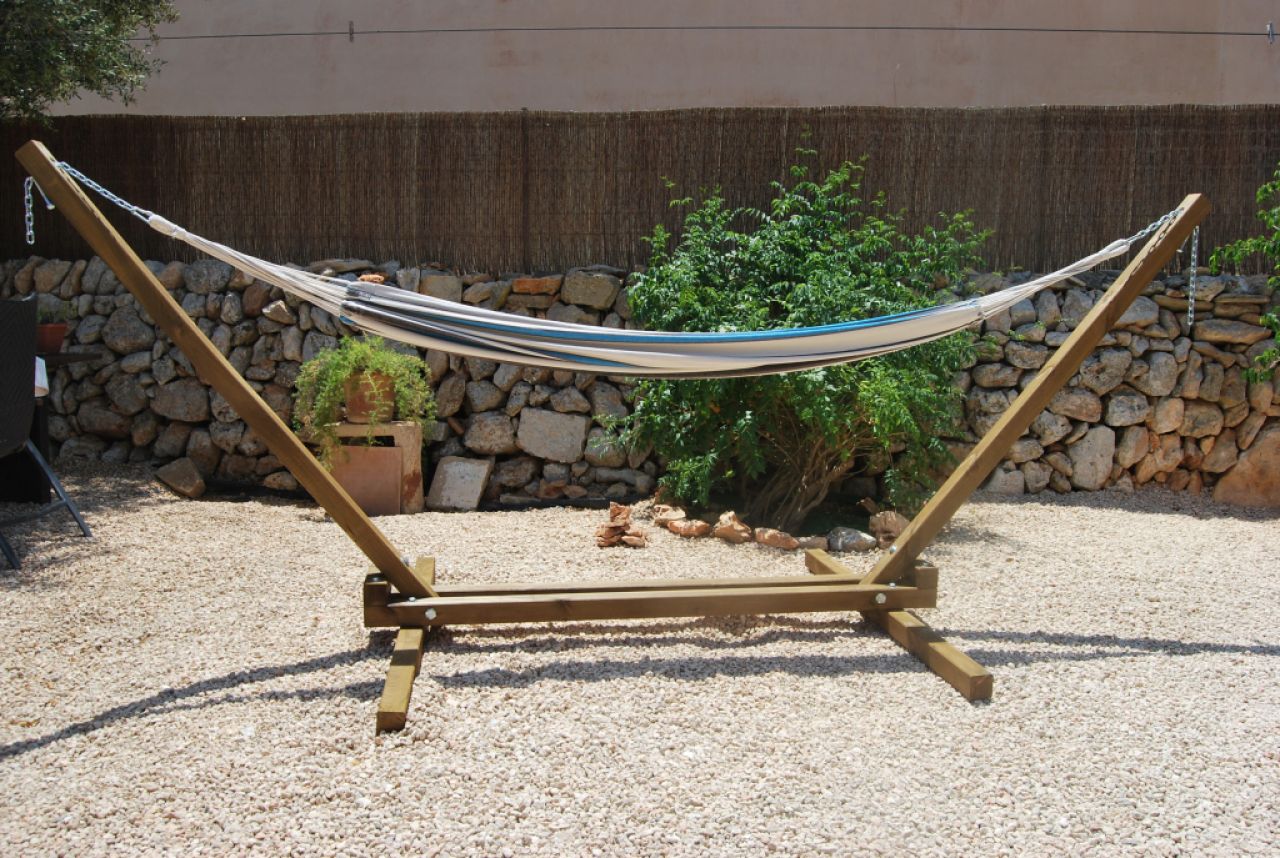 Estructura de hamaca sólida para jardín