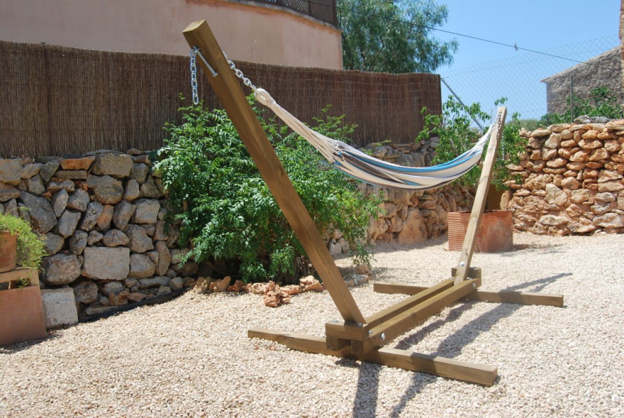 Estructura de hamaca sólida para jardín