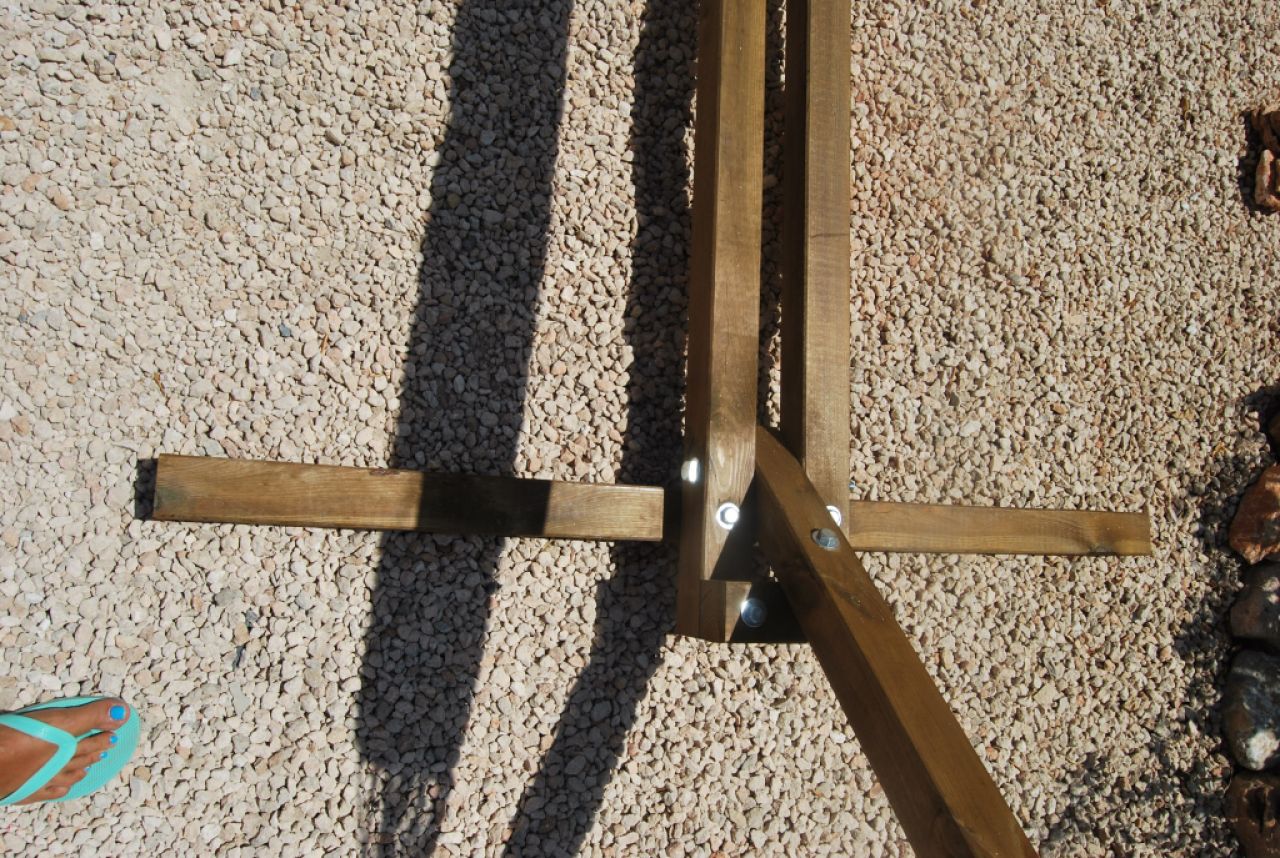 Estructura de hamaca sólida para jardín