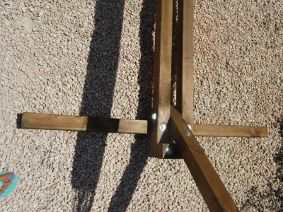 Estructura de hamaca sólida para jardín