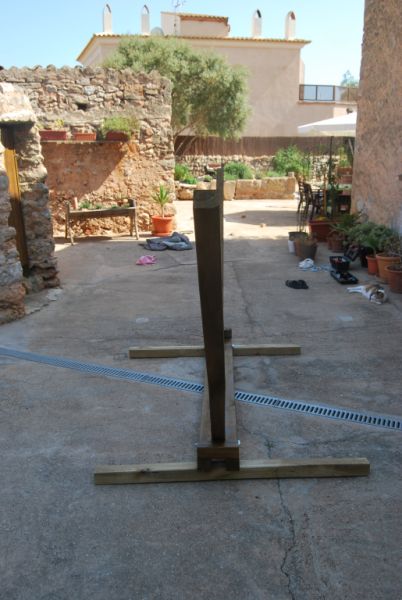 Estructura de hamaca sólida para jardín