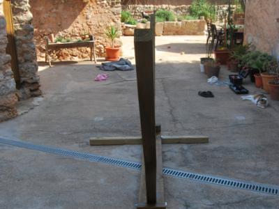 Estructura de hamaca sólida para jardín