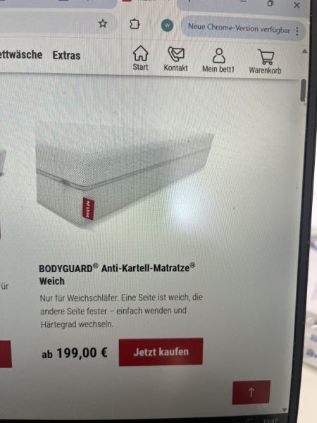 Colchones nuevos originales de bett1.de